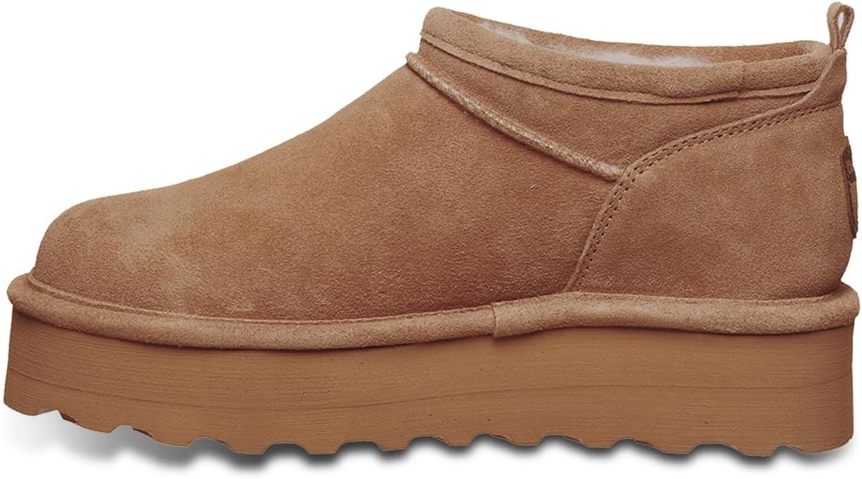 imageBEARPAW Womens Retro Super Shorty Boot  Womens Ankle Boot  Womens Slip On Boot  Comfortable Winter Boot  Multiple Colors ampamp SizesHickory