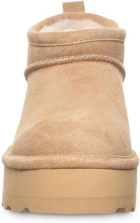 imageBEARPAW Womens Retro Super Shorty Boot  Womens Ankle Boot  Womens Slip On Boot  Comfortable Winter Boot  Multiple Colors ampamp SizesIced Coffee