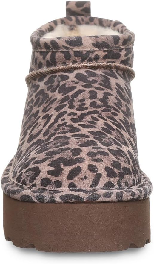 imageBEARPAW Womens Retro Super Shorty Boot  Womens Ankle Boot  Womens Slip On Boot  Comfortable Winter Boot  Multiple Colors ampamp SizesLeopard