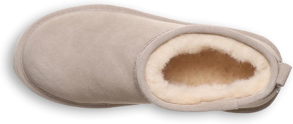 imageBEARPAW Womens Retro Super Shorty Boot  Womens Ankle Boot  Womens Slip On Boot  Comfortable Winter Boot  Multiple Colors ampamp SizesMushroom