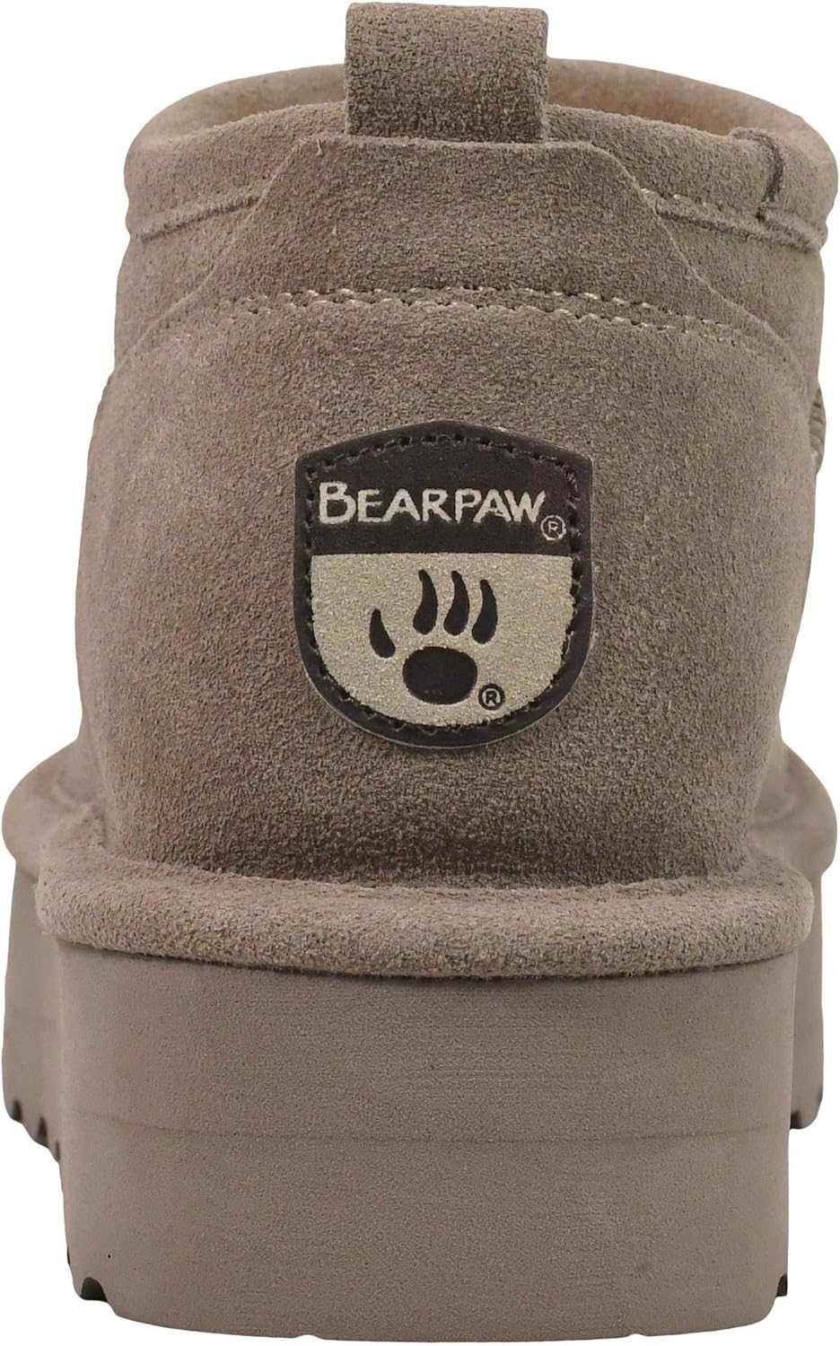 imageBEARPAW Womens Retro Super Shorty Boot  Womens Ankle Boot  Womens Slip On Boot  Comfortable Winter Boot  Multiple Colors ampamp SizesStone