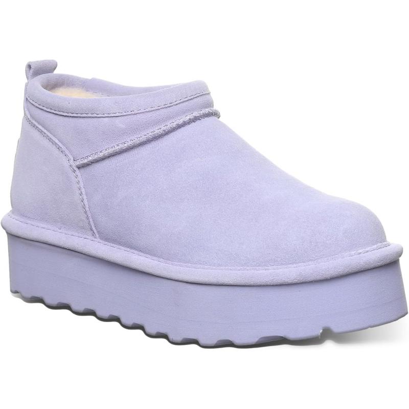 imageBEARPAW Womens Retro Super Shorty Boot  Womens Ankle Boot  Womens Slip On Boot  Comfortable Winter Boot  Multiple Colors ampamp SizesOrchid