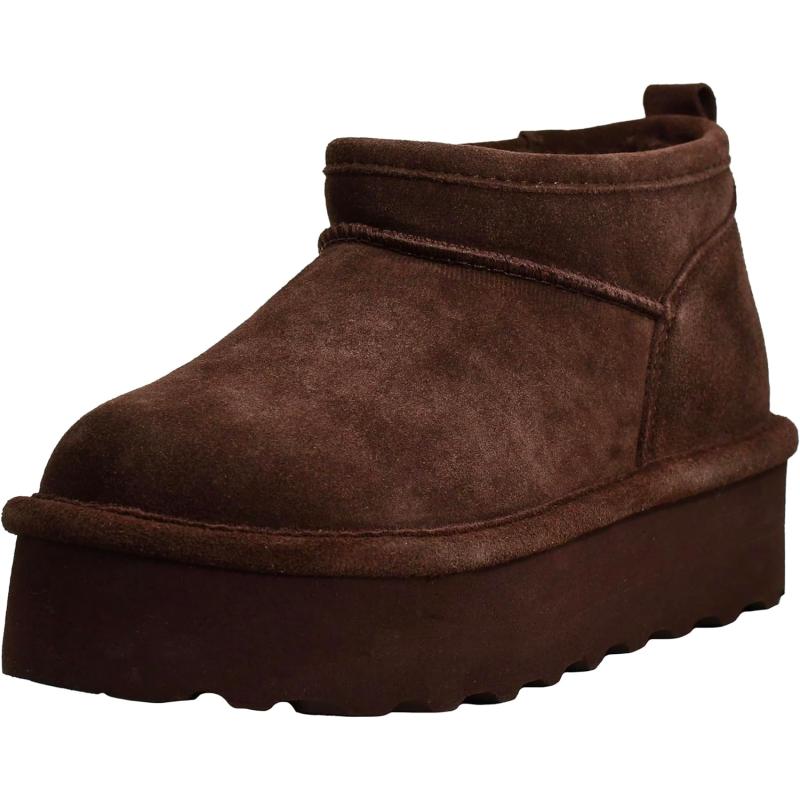 imageBEARPAW Womens Retro Super Shorty Boot  Womens Ankle Boot  Womens Slip On Boot  Comfortable Winter Boot  Multiple Colors ampamp SizesWalnut