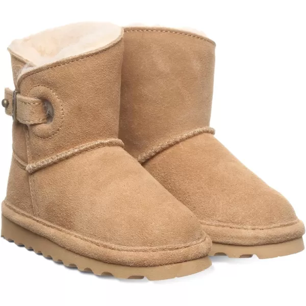 imageBEARPAW Isabelle Toddler  Toddlers Boot Classic Suede  Kids Pull On Boot  Comfortable Winter Boot  Multiple Colors ampamp SizesIced Coffee