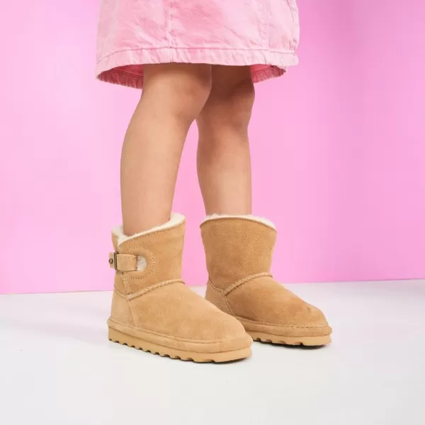imageBEARPAW Isabelle Toddler  Toddlers Boot Classic Suede  Kids Pull On Boot  Comfortable Winter Boot  Multiple Colors ampamp SizesIced Coffee