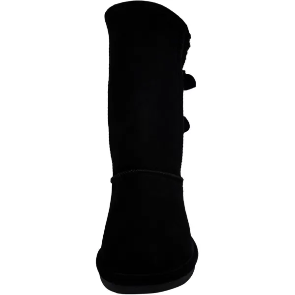 imageBEARPAW Womens Boshie Multiple Colors  Womens Boot Classic Suede  Womens Slip On Boot  Comfortable Winter BootBlackBlack Sweater in Back