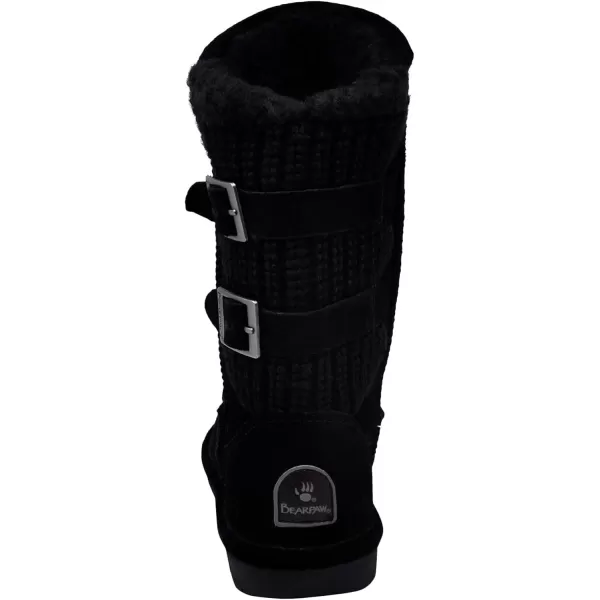 imageBEARPAW Womens Boshie Multiple Colors  Womens Boot Classic Suede  Womens Slip On Boot  Comfortable Winter BootBlackBlack Sweater in Back