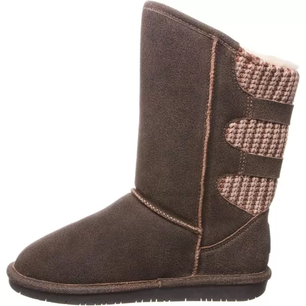 imageBEARPAW Womens Boshie Multiple Colors  Womens Boot Classic Suede  Womens Slip On Boot  Comfortable Winter BootChestnut Distressed