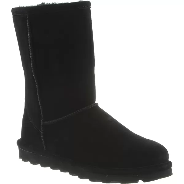 imageBEARPAW Womens Elle Short Multiple Colors  Womens Boot Classic Suede  Womens Slip On Boot  Comfortable Winter BootBlack Ii