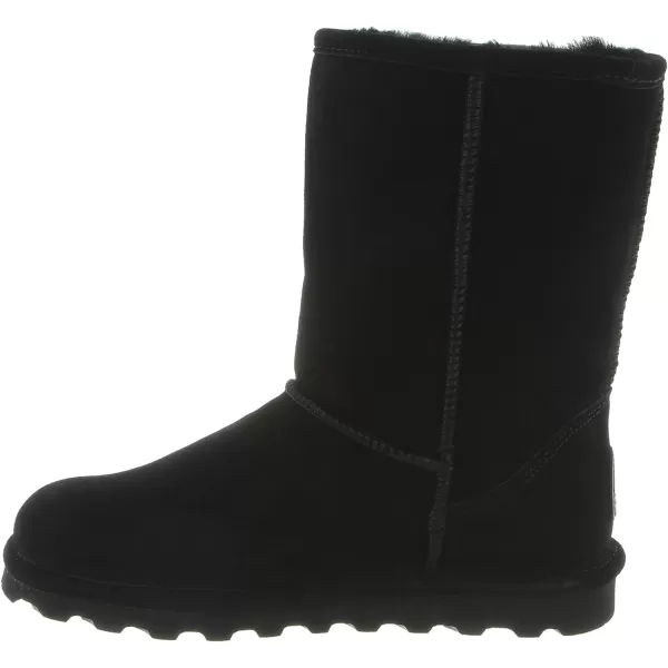 imageBEARPAW Womens Elle Short Multiple Colors  Womens Boot Classic Suede  Womens Slip On Boot  Comfortable Winter BootBlack Ii