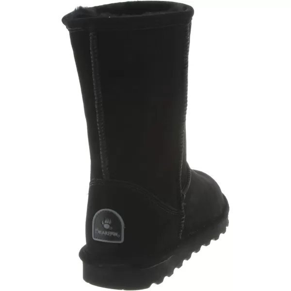 imageBEARPAW Womens Elle Short Multiple Colors  Womens Boot Classic Suede  Womens Slip On Boot  Comfortable Winter BootBlack Ii