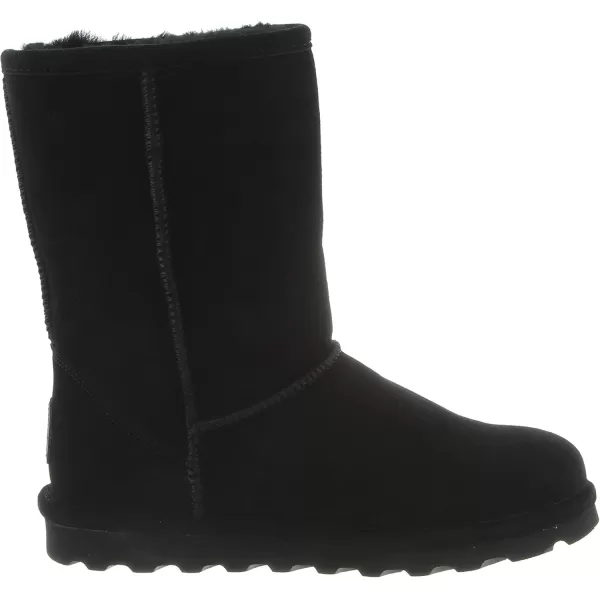 imageBEARPAW Womens Elle Short Multiple Colors  Womens Boot Classic Suede  Womens Slip On Boot  Comfortable Winter BootBlack Ii