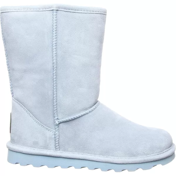 imageBEARPAW Womens Elle Short Multiple Colors  Womens Boot Classic Suede  Womens Slip On Boot  Comfortable Winter BootBlue Powder Blue 389 Powder Blue 389