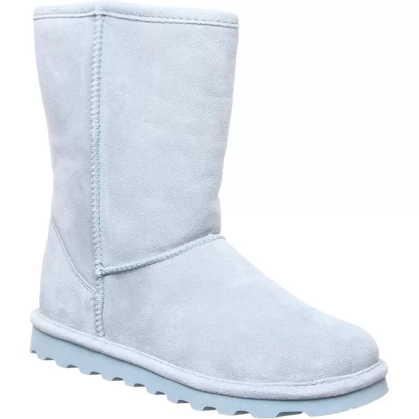 imageBEARPAW Womens Elle Short Multiple Colors  Womens Boot Classic Suede  Womens Slip On Boot  Comfortable Winter BootBlue Powder Blue 389 Powder Blue 389