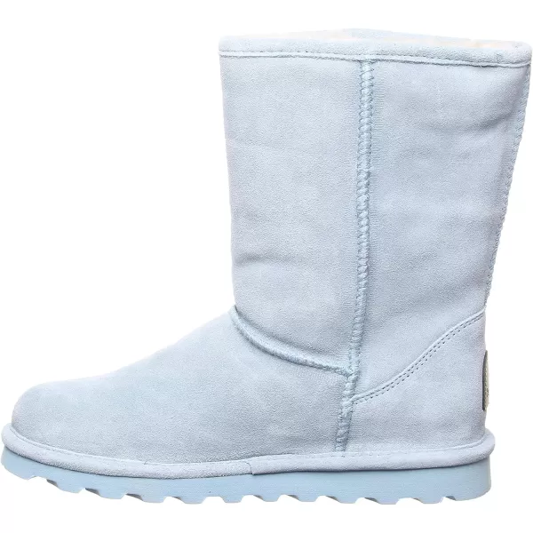 imageBEARPAW Womens Elle Short Multiple Colors  Womens Boot Classic Suede  Womens Slip On Boot  Comfortable Winter BootBlue Powder Blue 389 Powder Blue 389