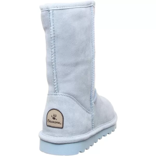 imageBEARPAW Womens Elle Short Multiple Colors  Womens Boot Classic Suede  Womens Slip On Boot  Comfortable Winter BootBlue Powder Blue 389 Powder Blue 389