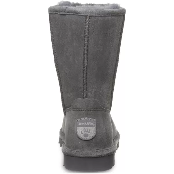 imageBEARPAW Womens Elle Short Multiple Colors  Womens Boot Classic Suede  Womens Slip On Boot  Comfortable Winter BootCharcoal
