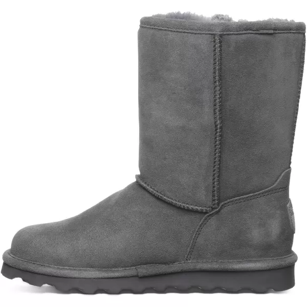 imageBEARPAW Womens Elle Short Multiple Colors  Womens Boot Classic Suede  Womens Slip On Boot  Comfortable Winter BootCharcoal