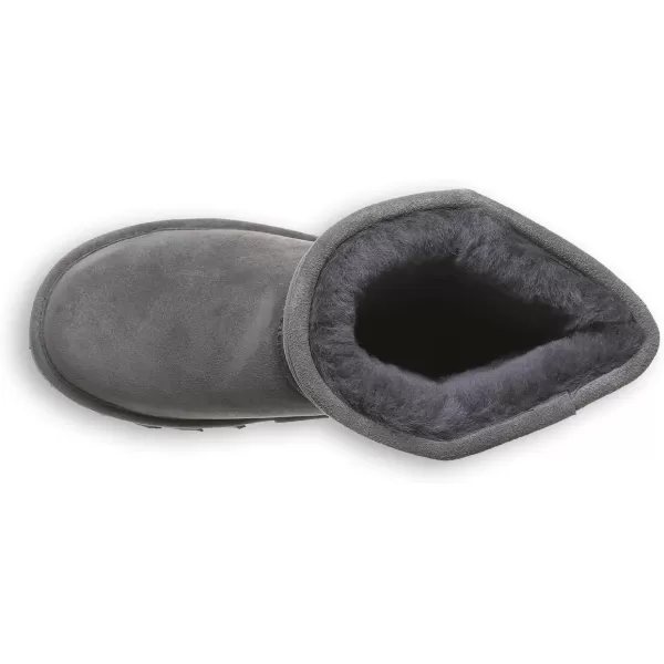 imageBEARPAW Womens Elle Short Multiple Colors  Womens Boot Classic Suede  Womens Slip On Boot  Comfortable Winter BootCharcoal