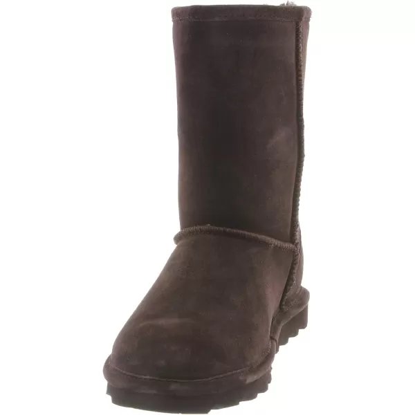 imageBEARPAW Womens Elle Short Multiple Colors  Womens Boot Classic Suede  Womens Slip On Boot  Comfortable Winter BootChocolate