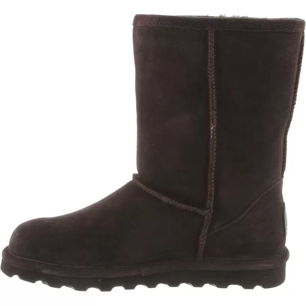 imageBEARPAW Womens Elle Short Multiple Colors  Womens Boot Classic Suede  Womens Slip On Boot  Comfortable Winter BootChocolate