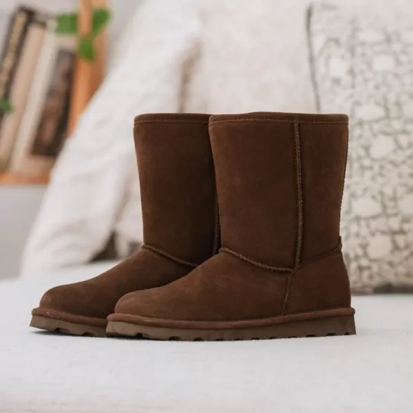 imageBEARPAW Womens Elle Short Multiple Colors  Womens Boot Classic Suede  Womens Slip On Boot  Comfortable Winter BootEarth