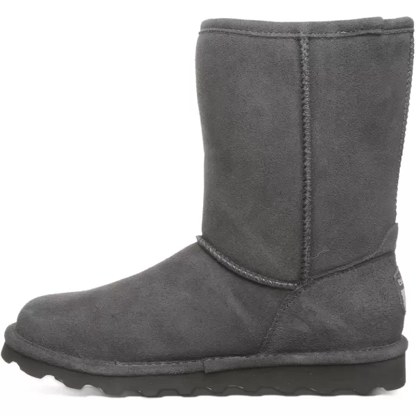 imageBEARPAW Womens Elle Short Multiple Colors  Womens Boot Classic Suede  Womens Slip On Boot  Comfortable Winter BootGraphite