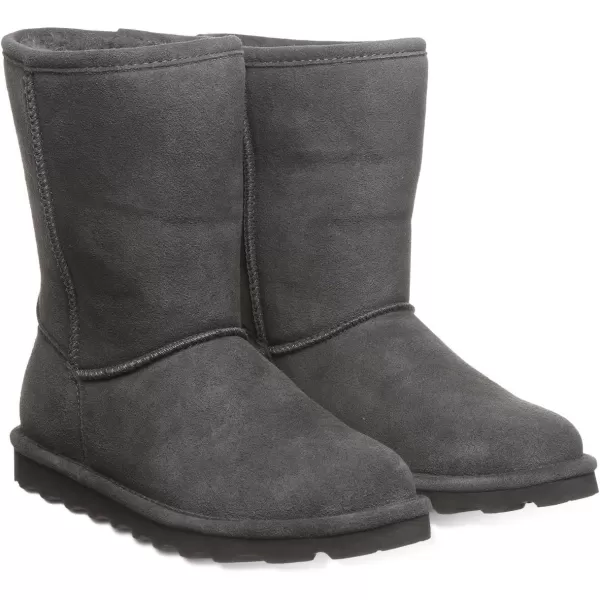 imageBEARPAW Womens Elle Short Multiple Colors  Womens Boot Classic Suede  Womens Slip On Boot  Comfortable Winter BootGraphite