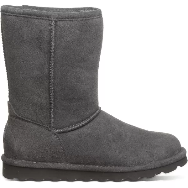 imageBEARPAW Womens Elle Short Multiple Colors  Womens Boot Classic Suede  Womens Slip On Boot  Comfortable Winter BootGraphite