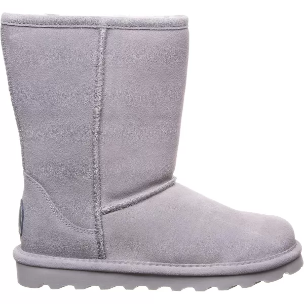 imageBEARPAW Womens Elle Short Multiple Colors  Womens Boot Classic Suede  Womens Slip On Boot  Comfortable Winter BootGray Fog