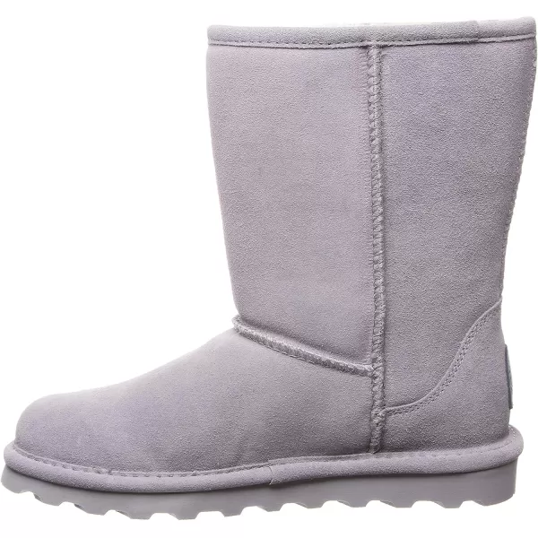 imageBEARPAW Womens Elle Short Multiple Colors  Womens Boot Classic Suede  Womens Slip On Boot  Comfortable Winter BootGray Fog