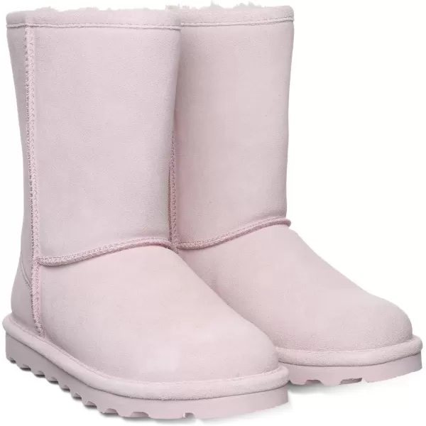 imageBEARPAW Womens Elle Short Multiple Colors  Womens Boot Classic Suede  Womens Slip On Boot  Comfortable Winter BootPale Pink