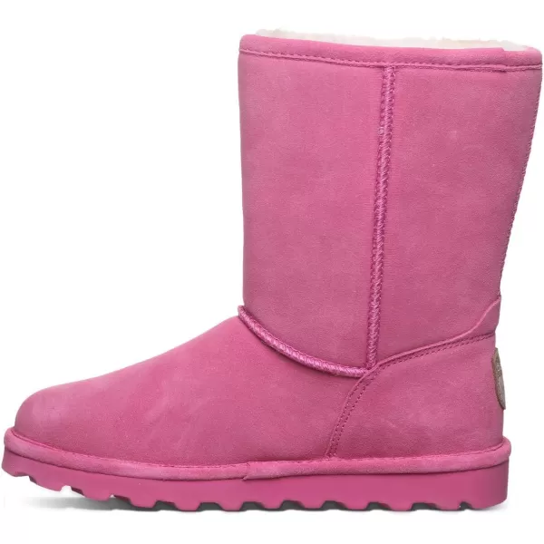 imageBEARPAW Womens Elle Short Multiple Colors  Womens Boot Classic Suede  Womens Slip On Boot  Comfortable Winter BootParty Pink