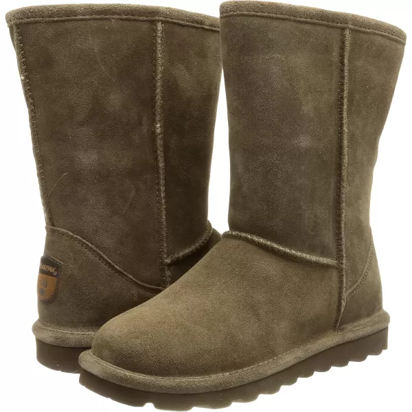 imageBEARPAW Womens Elle Short Multiple Colors  Womens Boot Classic Suede  Womens Slip On Boot  Comfortable Winter BootSeal Brown