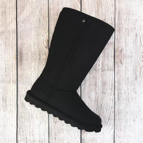 imageBEARPAW Womens Elle Tall Wide Multiple Colors  Womens Boot Classic Suede  Womens Slip On Boot  Comfortable Winter BootBlack