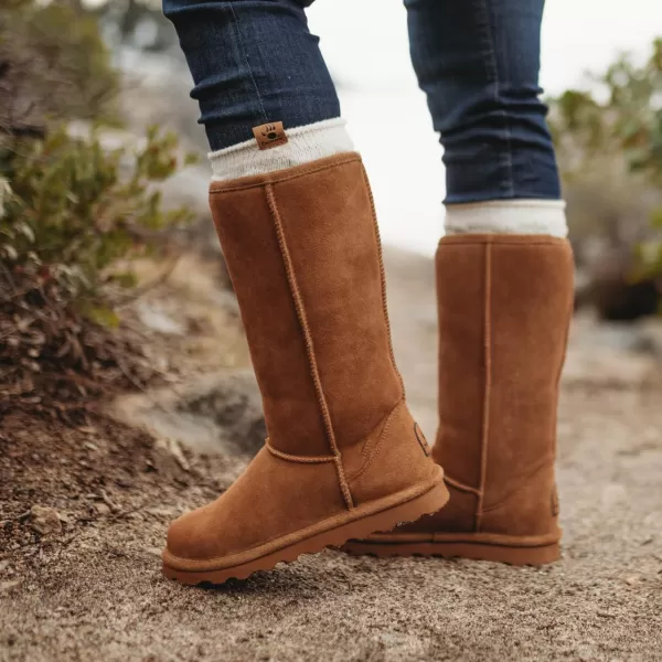 imageBEARPAW Womens Elle Tall Wide Multiple Colors  Womens Boot Classic Suede  Womens Slip On Boot  Comfortable Winter BootHickory