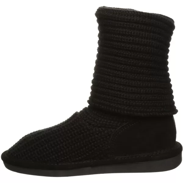 imageBEARPAW Womens Knit Tall Multiple Colors  Womens Fashion Boot  Womens Slip On Boot  Comfortable Winter BootBlack