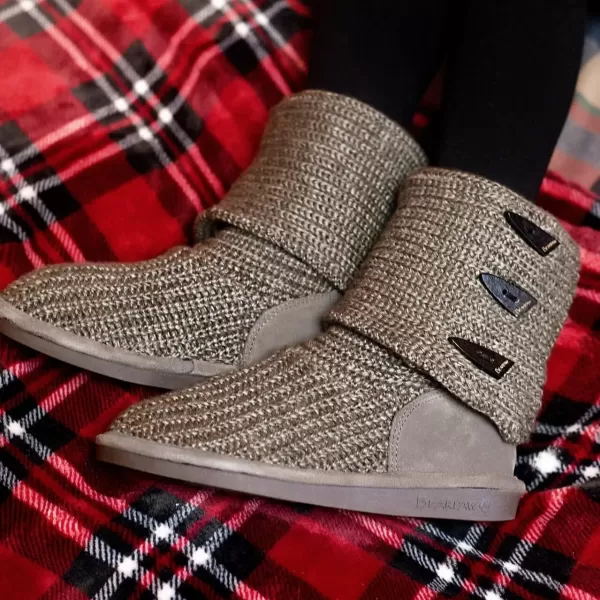 imageBEARPAW Womens Knit Tall Multiple Colors  Womens Fashion Boot  Womens Slip On Boot  Comfortable Winter BootGray Ii