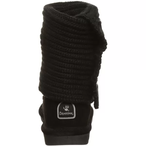 imageBEARPAW Womens Knit Tall Multiple Colors  Womens Fashion Boot  Womens Slip On Boot  Comfortable Winter BootSolid Black