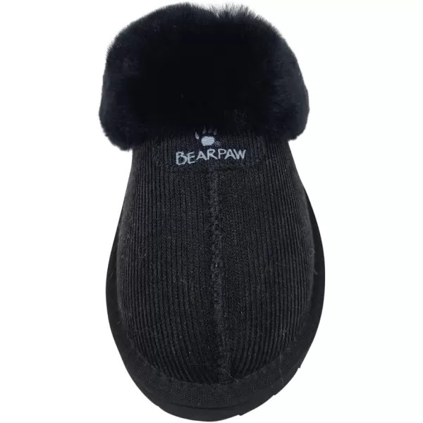 imageBEARPAW Womens Loki Multiple Colors  Womens Slippers  Womens Shoe  Comfortable ampamp LightWeightBlack Corduroy