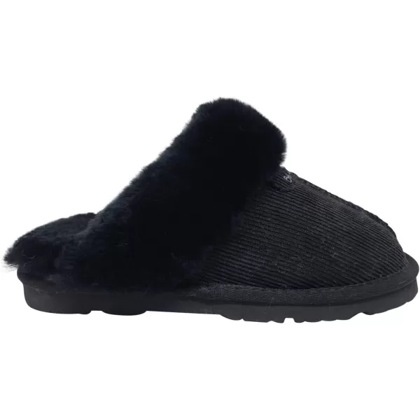 imageBEARPAW Womens Loki Multiple Colors  Womens Slippers  Womens Shoe  Comfortable ampamp LightWeightBlack Corduroy