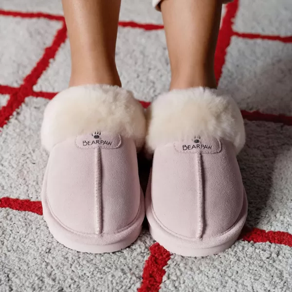 imageBEARPAW Womens Loki Multiple Colors  Womens Slippers  Womens Shoe  Comfortable ampamp LightWeightPale Pink
