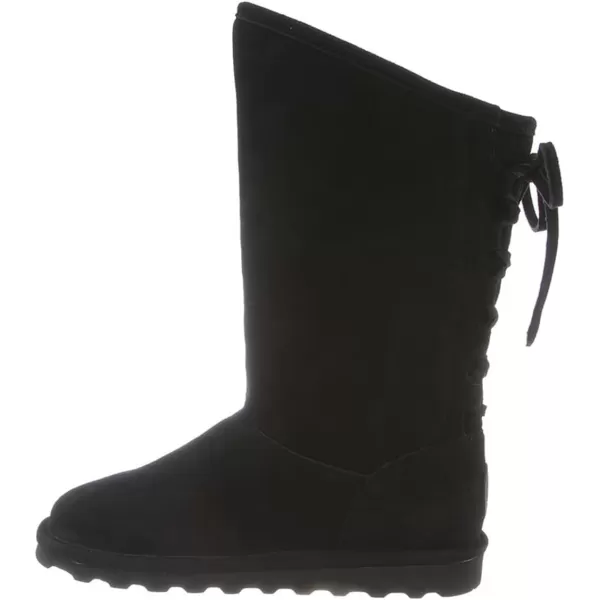 imageBEARPAW Womens Phylly Multiple Colors  Womens Boot Classic Suede  Womens Slip On Boot  Comfortable Winter BootBlack