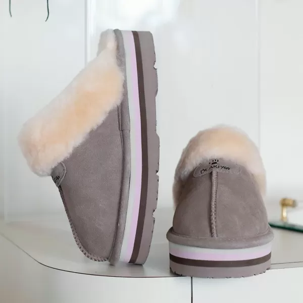 imageBEARPAW Womens Retro Loki Multiple Colors  Womens Slippers  Womens Shoes  Comfortable ampamp LightWeightBeige