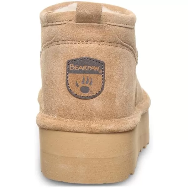 imageBEARPAW Womens Retro Super Shorty Boot  Womens Ankle Boot  Womens Slip On Boot  Comfortable Winter Boot  Multiple Colors ampamp SizesIced Coffee
