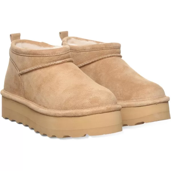 imageBEARPAW Womens Retro Super Shorty Boot  Womens Ankle Boot  Womens Slip On Boot  Comfortable Winter Boot  Multiple Colors ampamp SizesIced Coffee