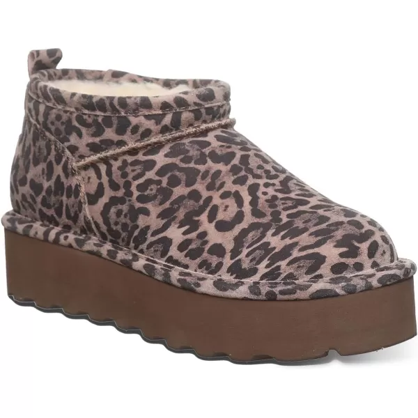 imageBEARPAW Womens Retro Super Shorty Boot  Womens Ankle Boot  Womens Slip On Boot  Comfortable Winter Boot  Multiple Colors ampamp SizesLeopard