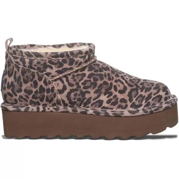 imageBEARPAW Womens Retro Super Shorty Boot  Womens Ankle Boot  Womens Slip On Boot  Comfortable Winter Boot  Multiple Colors ampamp SizesLeopard