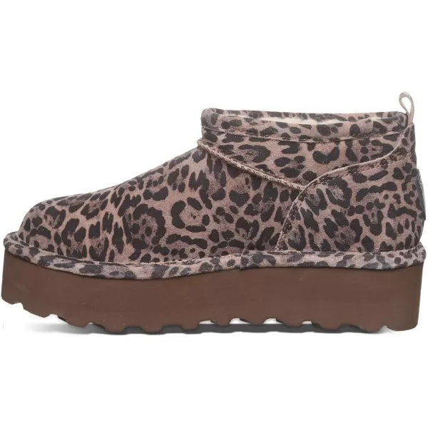 imageBEARPAW Womens Retro Super Shorty Boot  Womens Ankle Boot  Womens Slip On Boot  Comfortable Winter Boot  Multiple Colors ampamp SizesLeopard