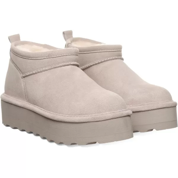 imageBEARPAW Womens Retro Super Shorty Boot  Womens Ankle Boot  Womens Slip On Boot  Comfortable Winter Boot  Multiple Colors ampamp SizesMushroom